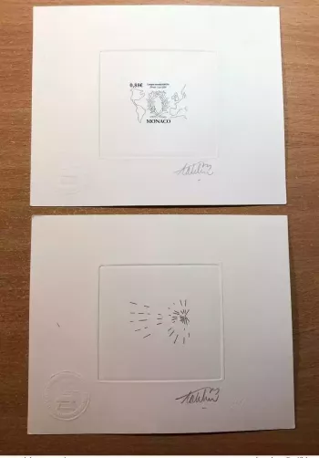Monaco 2009 YT 2668 Epreuve d'artiste Congrès Mondial AMOPA map Karte BLEU BLUE