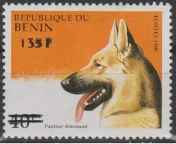 Benin 2000 Mi. 1234 German shepherd dog wildlife overloaded MNH**