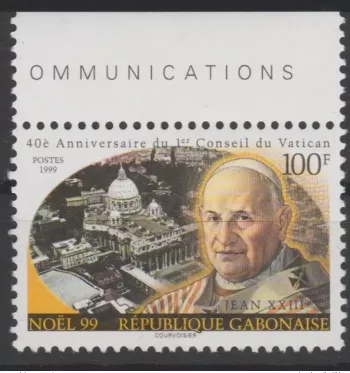 Gabon 1999 Mi. 1490 Saint Peter Rome Vatican Petersdom Christmas RARE!