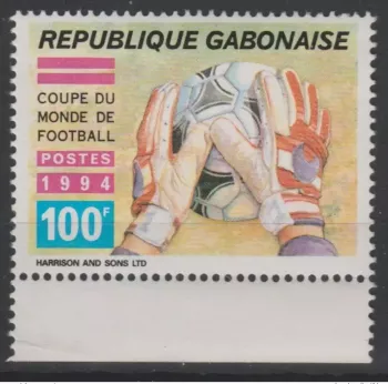 Gabon 1994 Mi. 1187 World Cup Soccer USA RARE!