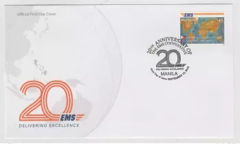Philippinen 2019 FDC Gemeinschaftsausgabe 20. Jahrestag EMS UPU