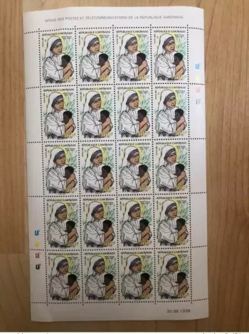 Gabon  1998 Mi. 1418  Mère Teresa Mutter Mother of Calcutta 20 stamps  MNH**