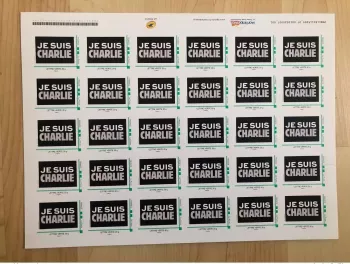 France 2015 Montimbramoi Planche Privée ' Je suis Charlie ' Hebdo Attentat