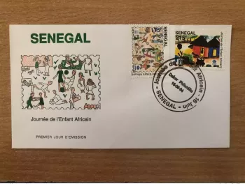 Sénégal 1994 FDC Mi. 1318 1319 Journée de l'Enfant Africain UNICEF 2 val.
