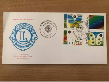 Sénégal 1994 FDC Mi. 1314 1317 13ème Congrès Lions-Club International Papillon