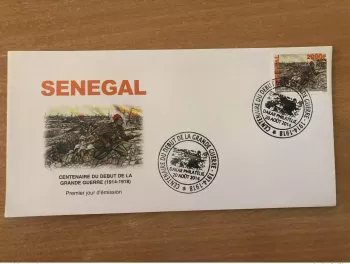 Senegal 2014 FDC Mi. Bl. 108 First World War One RARE stamp