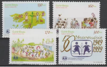 Guinée-Bissau 2000 Mi. 1267 - 1270 SOS Village d'enfants 50 ans MNH ** Flags