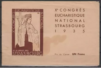 France 1935 Strasbourg 10th National Eucharistic Congress Cathedral Booklet 8v