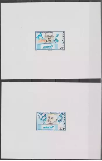 Sénégal 1996 Mi. 1452 - 1453 Epreuve de Luxe UNICEF 50 ans Enfants Children