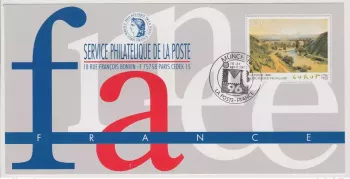 138 Official map Exhibition München 1996 France FDC Painting Art Corot Kunst