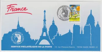 160 Official map Exhibition Milan 1998 France FDC Aéroclub Avion airplane
