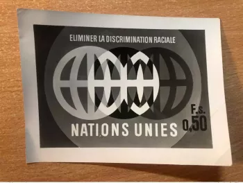 Nations Unies Geneve ONU 1971 - Epreuve Photo Eliminer la Discrimination Raciale