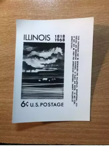 USA Etats-Unis USPS - Epreuve Photo Publicity Essay Kodak Illinois 1818 1968