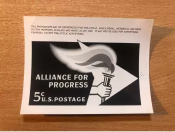 USA Etats-Unis USPS - Epreuve Photo Publicity Essay Kodak Alliance for Progress