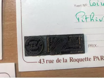 Frankreich 1980 Pithiviers Loiret Flammenstempel-Druckplatte 02/01/80