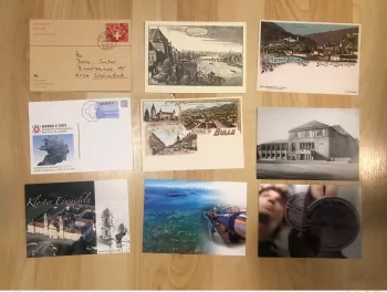 Switzerland 91 postal stationeries Tintin Olympic Games Stamp Day