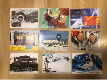 Switzerland 91 postal stationeries Tintin Olympic Games Stamp Day