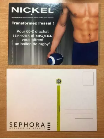 Rugby Nickel Séphora Verwandeln Sie den Versuch Ball Sport Postkarte Sexy