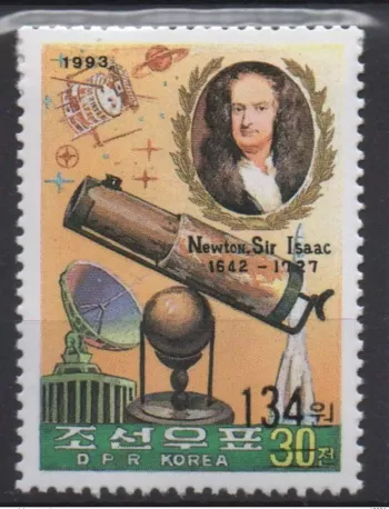 Corée 2006 Mi. 5113 Surchargé Scientist science Sir Isaac Newton MNH RARE