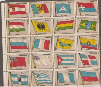 88 Reklamemarke Welt Flags Landesflagge Handelsflagge Kriegsflagge Nationalflagg