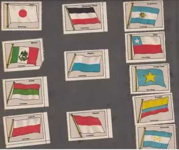88 Reklamemarke Welt Flags Landesflagge Handelsflagge Kriegsflagge Nationalflagg