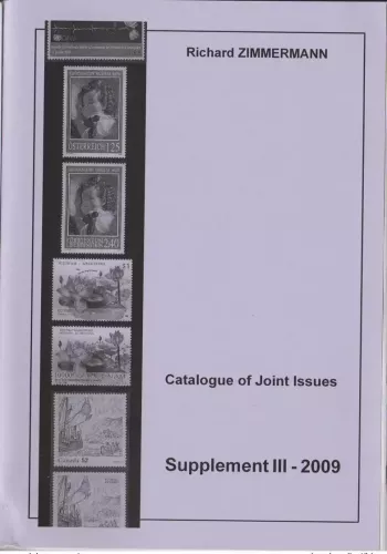 Catalogue of Joint Stamp Supplement 2009 Richard ZIMMERMANN Issue