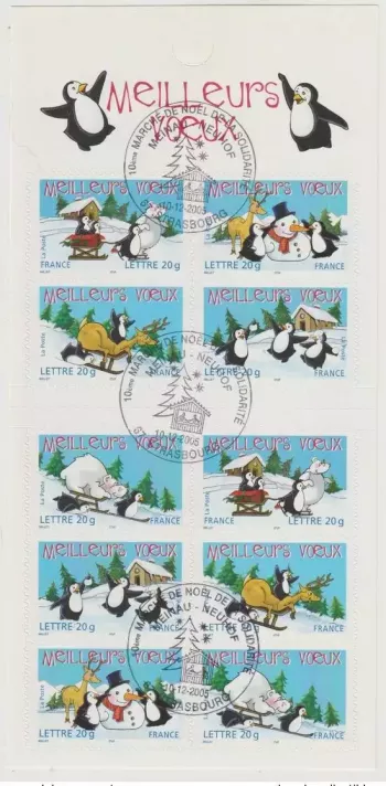 Frankreich 2005 Heft BC3853 Beste Wünsche Weihnachtsmarkt Straßburg