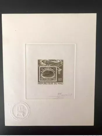 Mali 1978 Mi. 666 Artist proof Douglas DC 3 Airplane Avion Inverted Jenny
