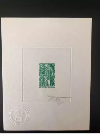 Tchad  1970 Mi. 305 Epreuve d'artiste Journée Météorologique Mondiale