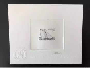 Monaco 2018 YT 3161 Epreuve d'artiste Viola Yacht Club Boot Voilier Mörck noir