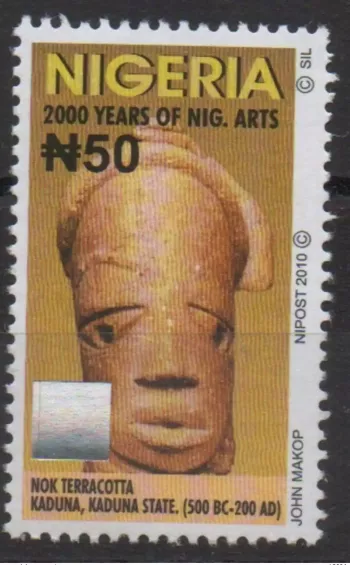 Nigeria 2010 Hologramm Hologramme  Definitive 2000 years of Nigeria Arts MNH**