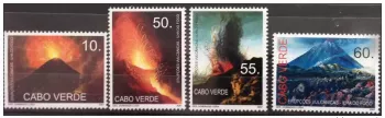 Kap Verde 2007 - Vulkanausbrüche Insel Fogo Vulkan 4 Werte postfrisch