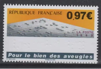 France 2020 Braille Blind 50 years in history, edition 24100 copies