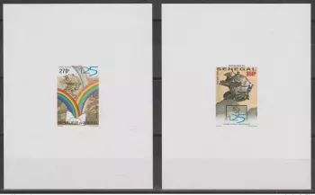 Sénégal 1999 Mi. 1801 - 1802 Epreuve de luxe Proof 125e Anniversaire UPU