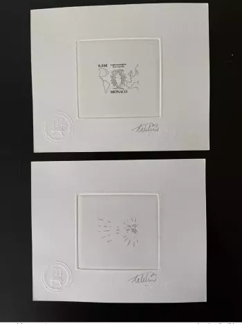 Monaco 2009 YT 2668 Epreuve d'artiste  Congrès Mondial AMOPA Karte BLACK NOIR