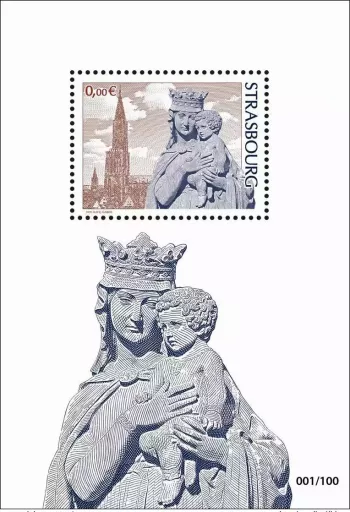 France 2019 - Block 0€ 'STRASBOURG' Cathedral Religion Matej Gabris