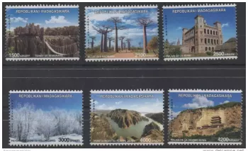 Madagascar 2014 Mi. 2665/2670 Tsingy Ranavalona Heilongjiang Three Gorges**