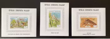 Madagascar 1995 Mi. Bl. A-C264 Insectes Criquets Heuschrecken Grasshopper faune