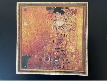 Sierra Leone 2019 Mi. Bl. ? Gustav Klimt Adele Bloch Bauer Art Wood Bois