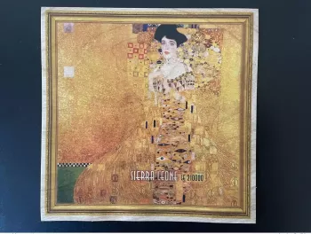 Sierra Leone 2019 IMPERF ND Mi. Bl. ? Gustav Klimt Adele Bloch Bauer Art Bois