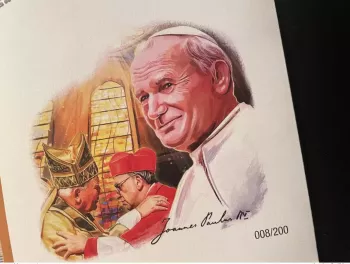 Euro Souvenir banknote Cover Pape Pope Jean Paul II 100 Ans Vatican Djibouti