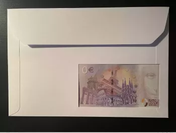 Euro Souvenir banknote Cover Pape Pope Jean Paul II 100 Ans Vatican Djibouti