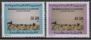 Mauritania 1993 Mi. 1008 - 1009 Traveling caravan Camel Wildlife 2 val. **