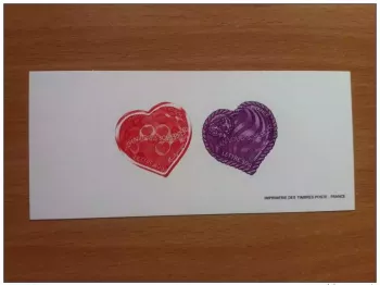 FRANCE 2006 - GRAVURES POSTE 3861 3862 3863 3864 COEURS SCHERRER ST VALENTIN