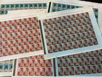 Guinée 1968 Mi. A-G 465 sheets Overprint Grenoble Jeux Olympiques Hiver Olympia