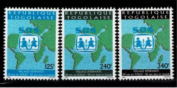 Togo 1999 - Mi. 2979I - 2980I SOS Village d'enfants Kinderdorf UNICEF 3 val.