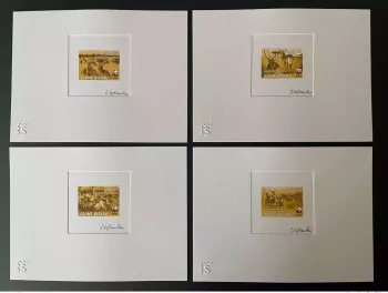 Guinea-Bissau 2008 Artist's proof Mi. 3919 - 3922 WWF Panda fauna Kobus brun