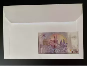Euro Souvenir banknote Cover Football 2021 Euro 2020 Italie Champion Or Solomon