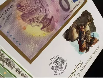 Euro Souvenir banknote Cover France Napoléon 1er Bonaparte 2021 Paris Bloc