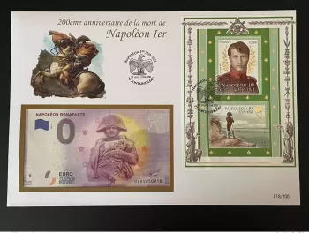 Euro Souvenir banknote Cover France Napoléon 1er Bonaparte 2021 Fontainebleau